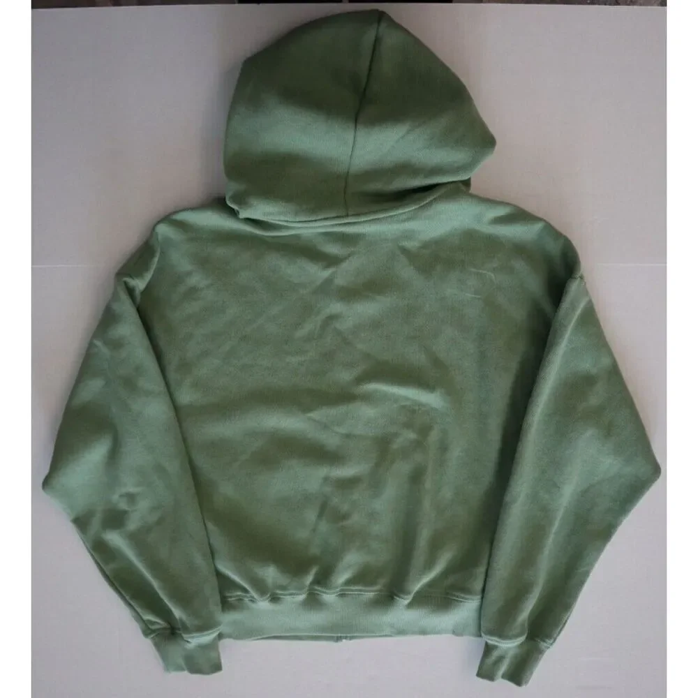 PINK Victoria's Secret WMN Sz XS Green Ivy Fleece Flare Pants Zip-Up Hoodie Set - Picture 8 of 16